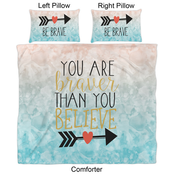 Inspirational Quotes Comforter Set - King - Approval