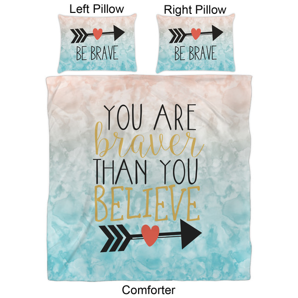 Inspirational Quotes Comforter Set - Queen - Approval