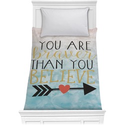 Inspirational Quotes Comforter - Twin