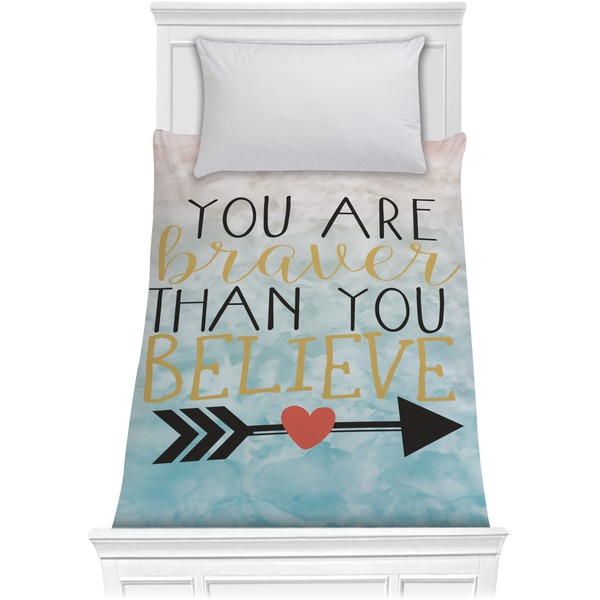 Custom Inspirational Quotes Comforter - Twin XL