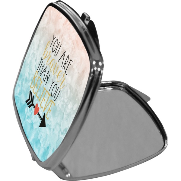Inspirational Quotes Compact Mirror (Side View)