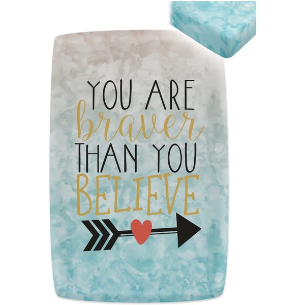 Inspirational Quotes Crib Fitted Sheet - Apvl
