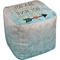 Inspirational Quotes Cube Pouf Ottoman (Top)