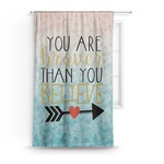 Inspirational Quotes Curtain - 50"x84" Panel