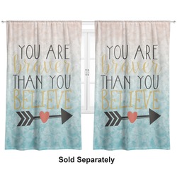 Inspirational Quotes Curtain Panel - Custom Size