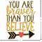 Inspirational Quotes Custom Shape Iron On Patches - L - APPROVAL