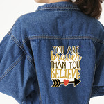 Inspirational Quotes Large Custom Shape Patch - 2XL