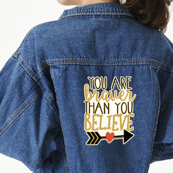 Inspirational Quotes Large Custom Shape Patch - 2XL