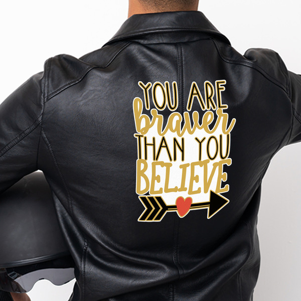 Inspirational Quotes Custom Shape Iron On Patches - XXXL - APPROVAL