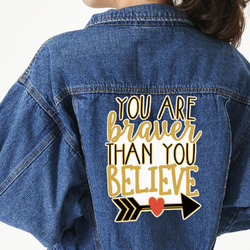 Inspirational Quotes Twill Iron On Patch - Custom Shape - 3XL