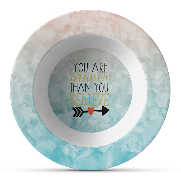 Custom Inspirational Quotes Plastic Bowl - Microwave Safe - Composite Polymer