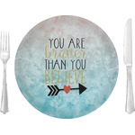 Inspirational Quotes 10" Glass Lunch / Dinner Plates - Single or Set