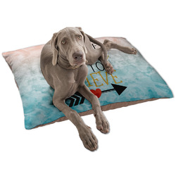 Inspirational Quotes Dog Bed - Large