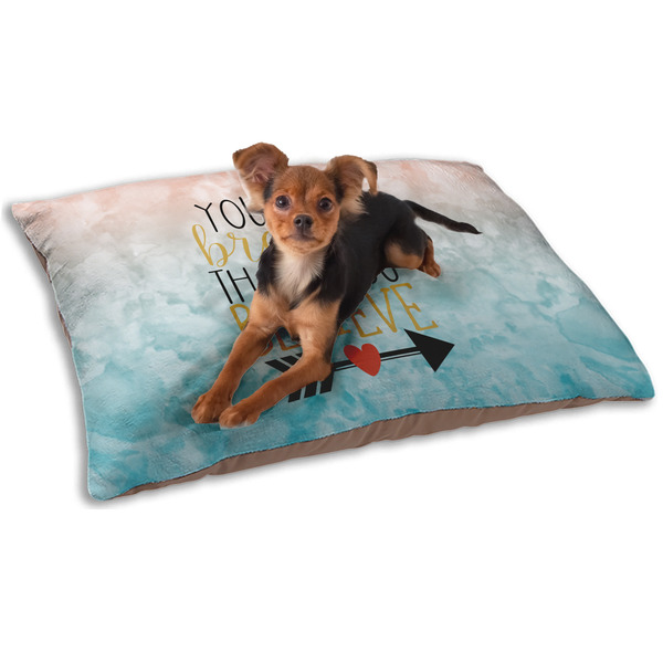 Inspirational Quotes Dog Bed - Small LIFESTYLE