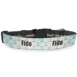 Inspirational Quotes Deluxe Dog Collar - Medium (11.5" to 17.5")
