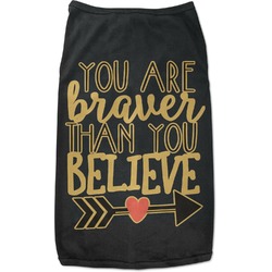 Inspirational Quotes Black Pet Shirt - S