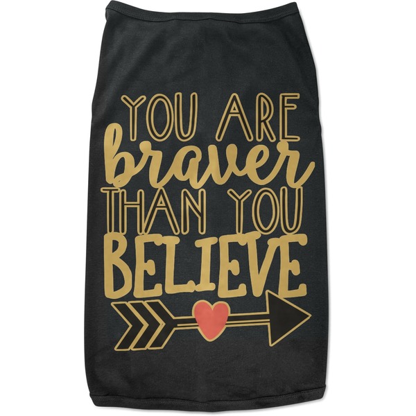 Custom Inspirational Quotes Black Pet Shirt