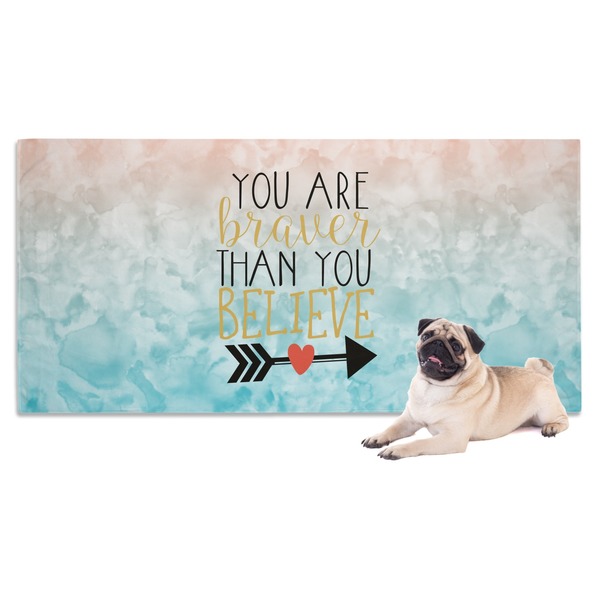 Custom Inspirational Quotes Dog Towel