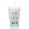 Inspirational Quotes Double Wall Tumbler with Straw (Personalized)
