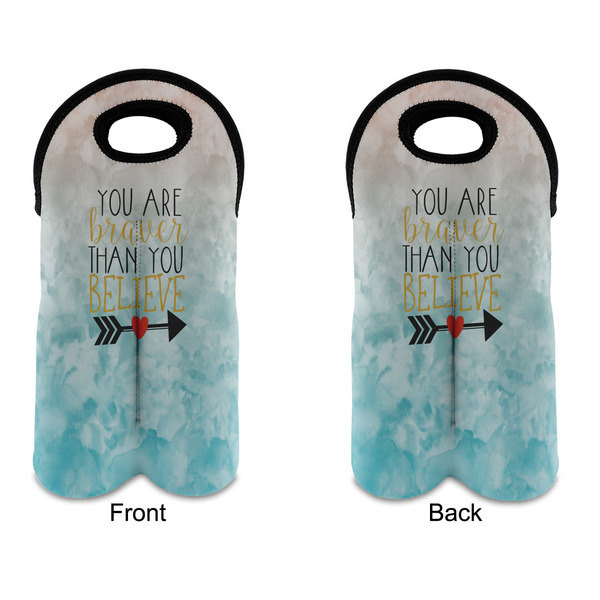 Inspirational Quotes Double Wine Tote - APPROVAL (new)