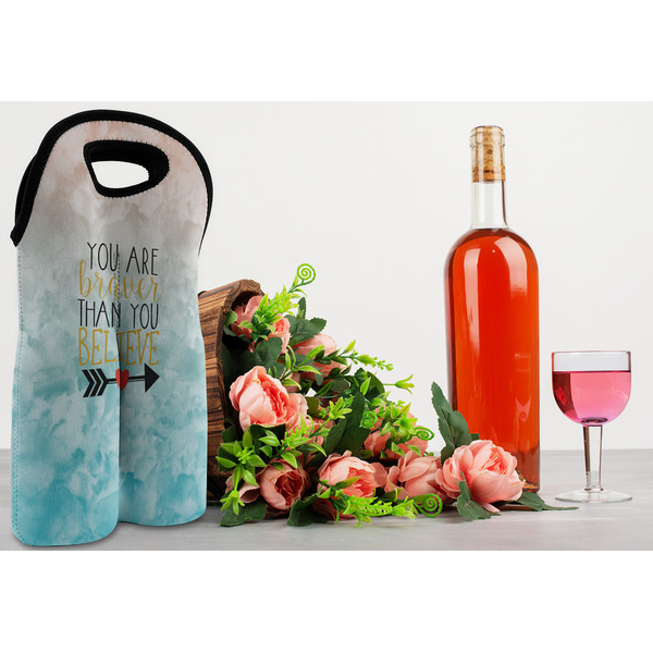 Inspirational Quotes Double Wine Tote - LIFESTYLE (new)