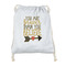 Inspirational Quotes Drawstring Backpack - Sweatshirt Fleece - Double Sided