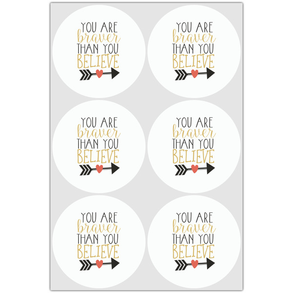 Inspirational Quotes Drink Topper - Large - Set of 6