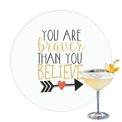 Inspirational Quotes Printed Drink Topper - 3.25"