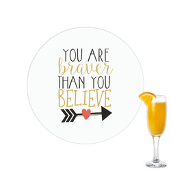 Inspirational Quotes Printed Drink Topper - 2.15"