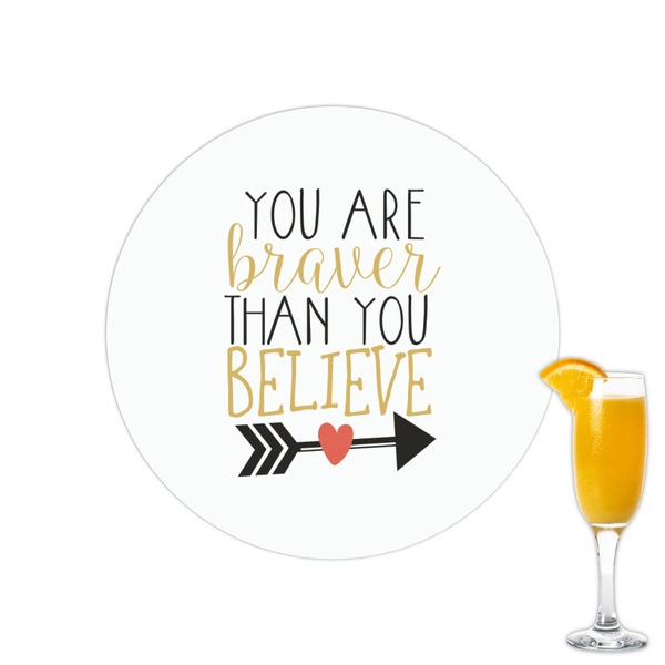 Custom Inspirational Quotes Printed Drink Topper - 2.15"