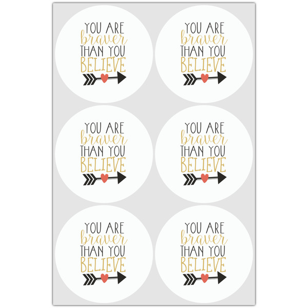 Inspirational Quotes Drink Topper - XLarge - Set of 6