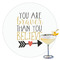 Inspirational Quotes Printed Drink Topper - 3.5"