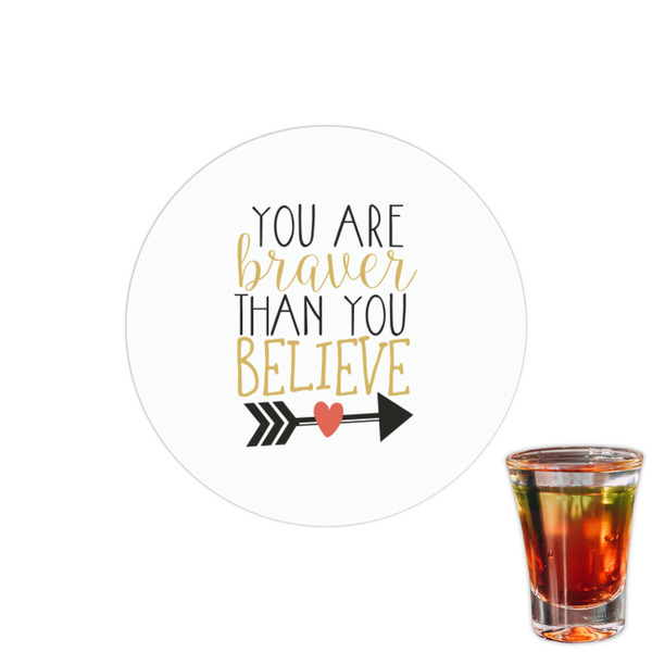 Custom Inspirational Quotes Printed Drink Topper - 1.5"