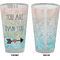 Inspirational Quotes Pint Glass - Full Color - Front & Back Views