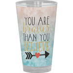 Inspirational Quotes Pint Glass - Full Color