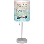 Inspirational Quotes Lamp with Drum Shade