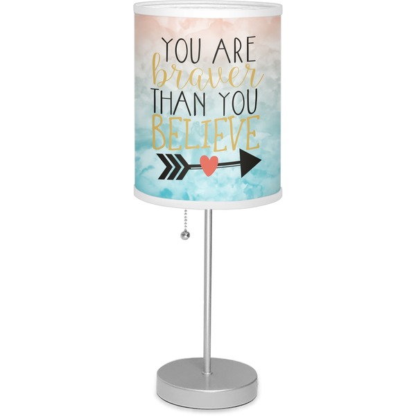 Custom Inspirational Quotes Lamp with Drum Shade