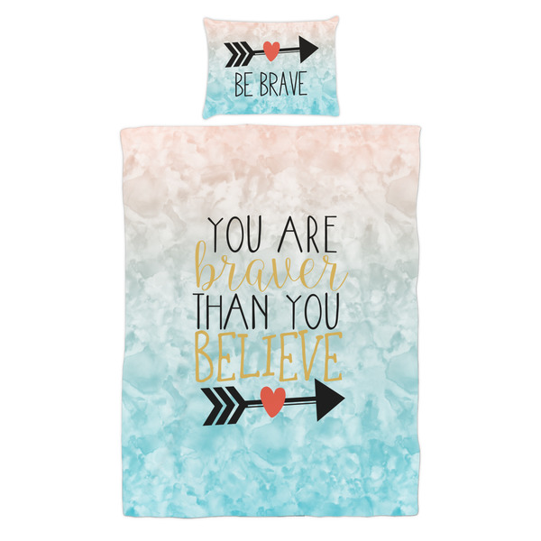 Inspirational Quotes Duvet Cover Set - Twin - Alt Approval