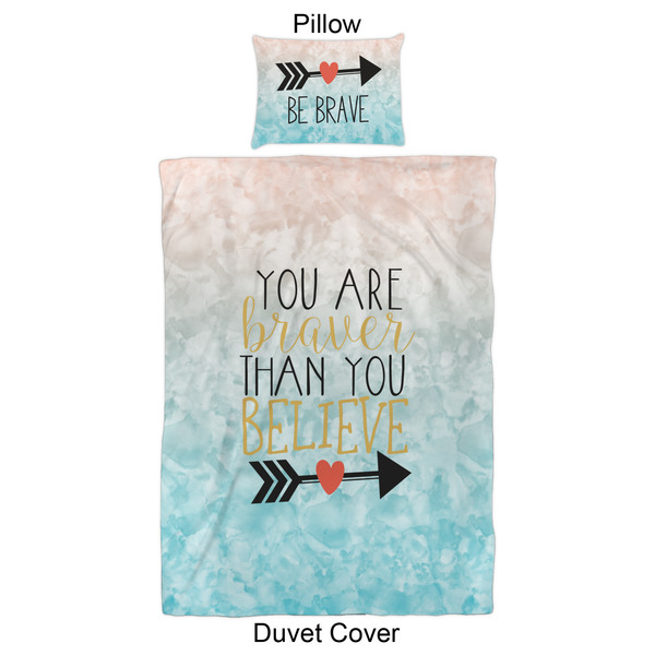 Inspirational Quotes Duvet Cover Set - Twin XL - Approval