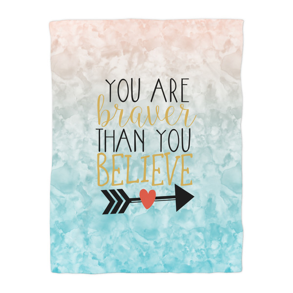 Inspirational Quotes Duvet Cover - Twin - Front