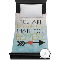 Inspirational Quotes Duvet Cover - Twin