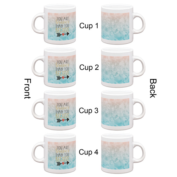 Inspirational Quotes Espresso Cup Set of 4 - Apvl