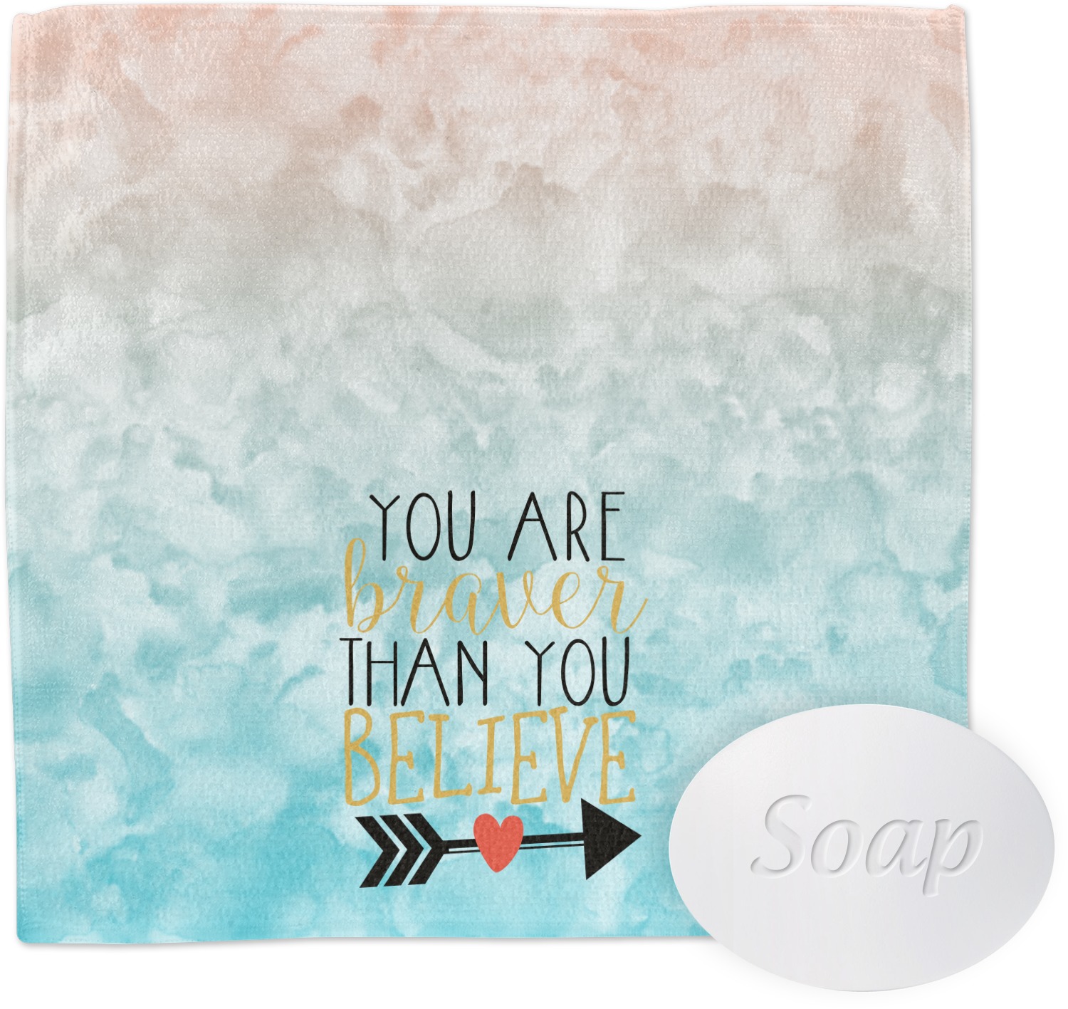 Inspirational Quotes Wash Cloth (Personalized) YouCustomizeIt