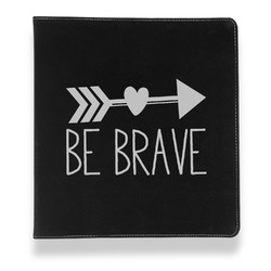 Inspirational Quotes Leather Binder - 1" - Black