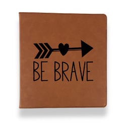 Inspirational Quotes Leather Binder - 1" - Rawhide