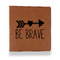 Inspirational Quotes Leather Binder - 1" - Rawhide