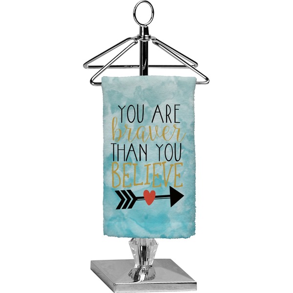 Custom Inspirational Quotes Finger Tip Towel - Full Print