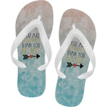 Inspirational Quotes Flip Flops - Large