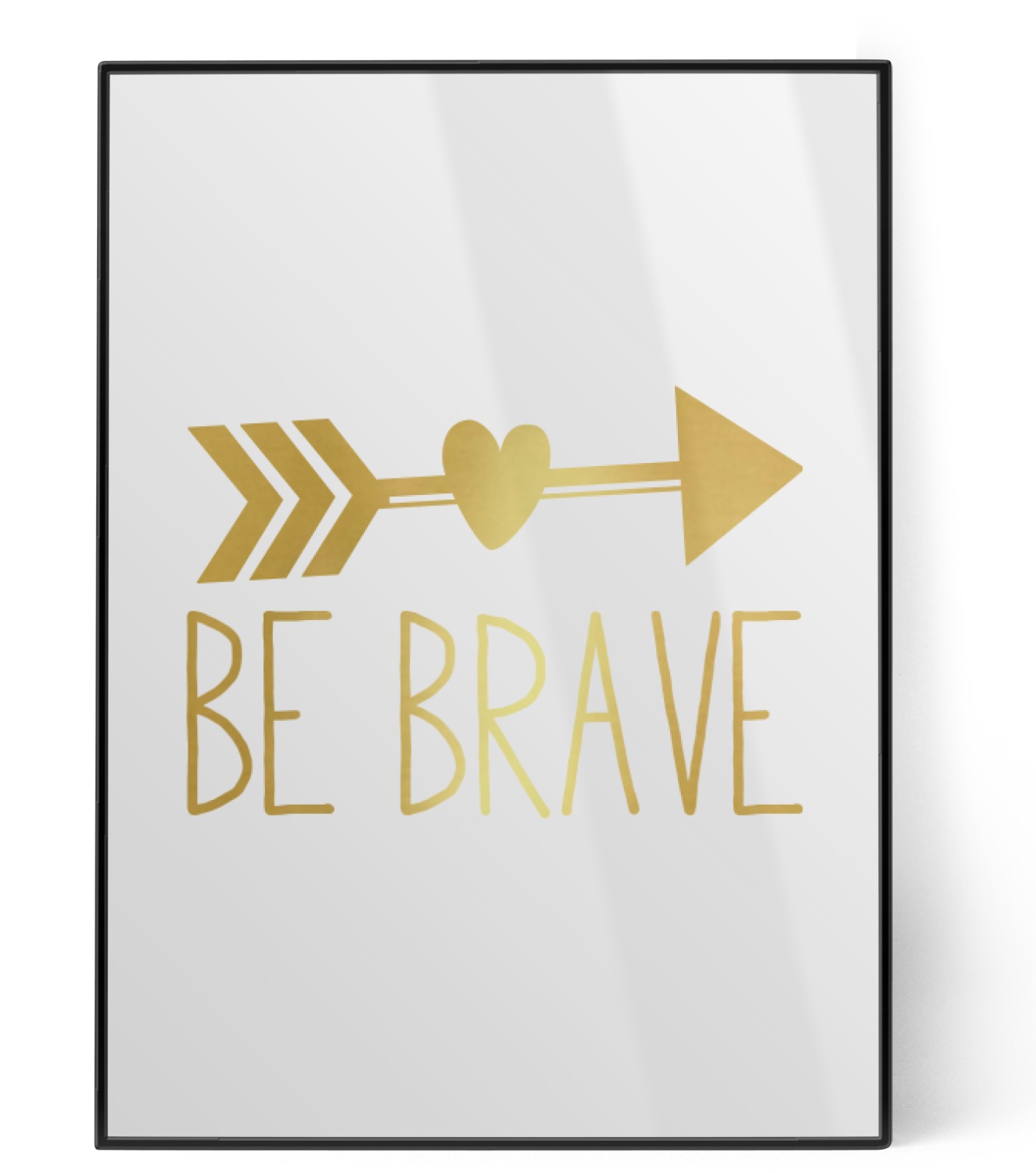 Inspirational Quotes 5x7 White Foil Print - YouCustomizeIt