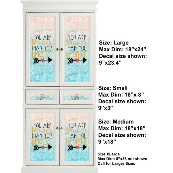 Inspirational Quotes Full Cabinet (Show Sizes)